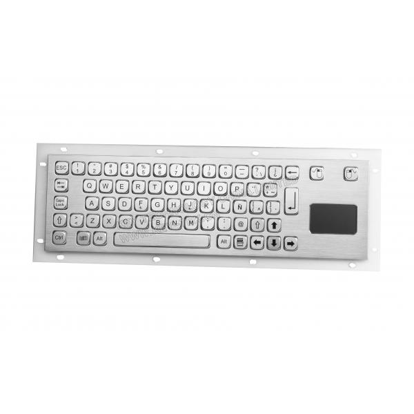 Quality Stainless Steel Industrial Keyboard With Touchpad  / Rugged  Keyboard for sale