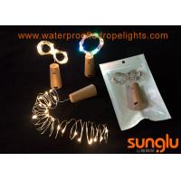 china Wine Cork Shaped Decorative String Lights , 20 LED Bulbs / M Bottle Stopper