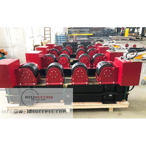 Quality PU Wheel Pipe Welding Rotator , Tank Turning Rolls With Hand Box Control for sale