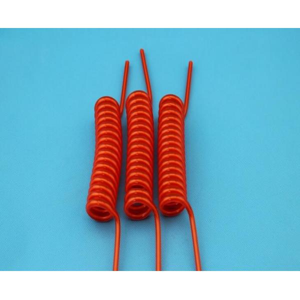 Quality Flame Retardant 6 Core 22AWG Spiral Power Cable Bright Orange for sale