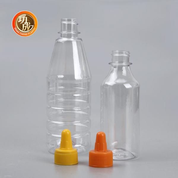 Quality Leak Proof Plastic Squeeze Sauce Bottle PET Tomato Ketchup Squeeze Bottle for sale