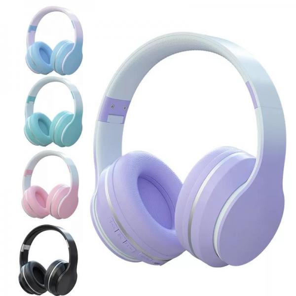 Quality ABS Bluetooth Headphones Over Ear , Foldable Lightweight Headphones With Deep Bass for sale