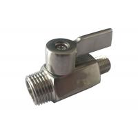 Quality Reducing ends BSP thread Stainless steel ss304 Mini Ball Valve for sale