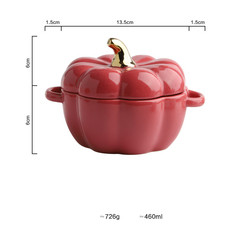 Quality Pumpkin Porcelain Ceramic Home Decoration Bowl For Breakfast Egg for sale