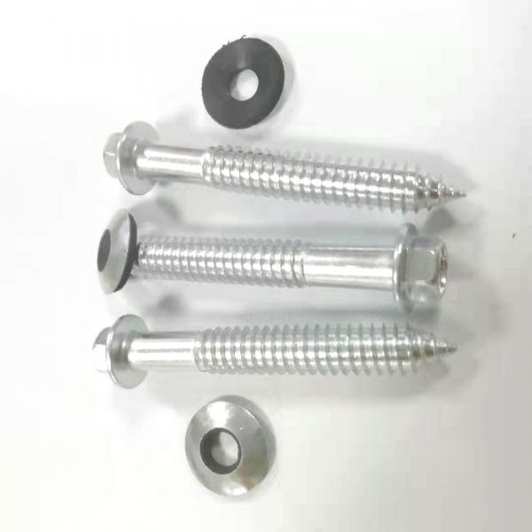 Quality Self Tapping Screw Ss 304 , Stainless Steel Flange Head Self Tapping Screws Roofing Screws With Washer for sale