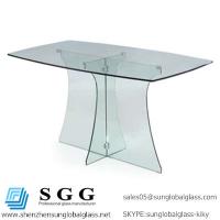 China Excellence quality Dining table glass top design factory