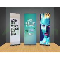 China Casting Free Standing Banner Frame , Horizontal Banner Stands Retractable factory