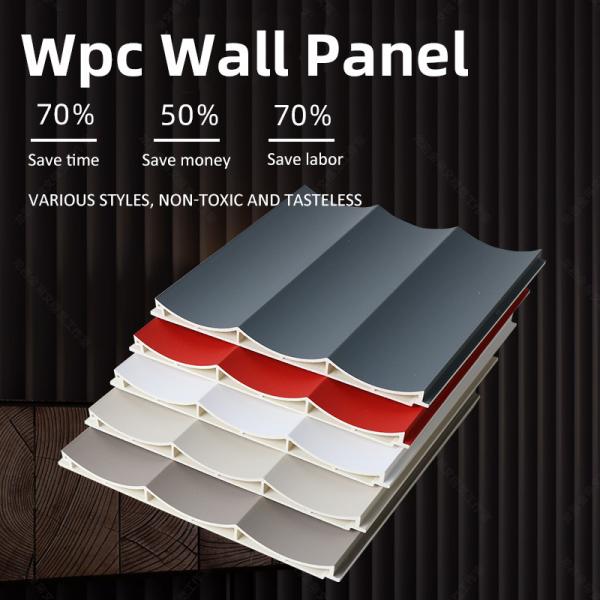 Quality Antibacterial WPC Wood Panel Wood Plastic Composite Cladding Wall Panel for sale