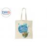 China Custom Printed Cotton Canvas Tote Bag , Promotional Canvas Bags Long Visible factory