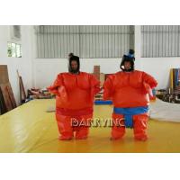 China Party Wrestling Fancy Dress Adult Inflatable Model Sumo Costume Suits With Battery factory