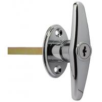 China Chassis cabinets handle lock with rod T handle industrial iron cabinet door lock for sale