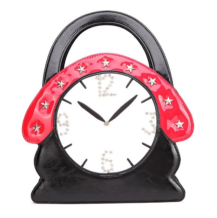 China Alarm clock creative fashion handbags tide female cute cartoon character factory