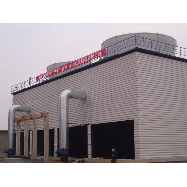 Quality Industrial Square Shape Cooling Tower With 55kw Motor 1500 M3/H for sale