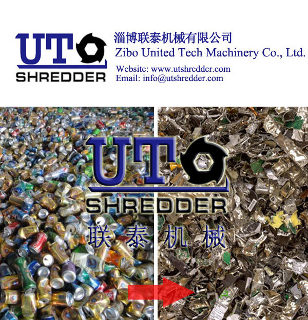 China garbage, kitchen waste, pop can, solid waste, household waste, scrap material shredder / crusher - double shaft shredder factory