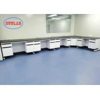 China Acid Alkali Proof Modular Lab Furniture With Black Colour Handle In Chemistry Laboratory factory