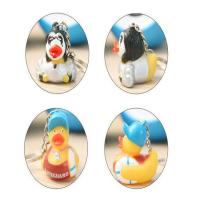 China Children Funny Mini Duck Keychains Soft PVC Eco - Friendly Material OEM / ODM factory