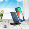 China Desktop ABS Phone holder 10W Fast Charging Portable wireless Charger factory