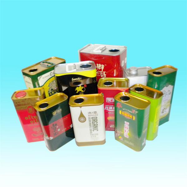 Quality 350ml Olive Oil Metal Container Food Grade Empty Tin Box for sale