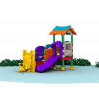 China Little Kids Outside Playset / Kids Plastic Play Structure With Slide  TQ-QS004 factory