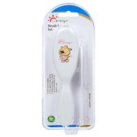 China White ABS Nylon Adult Baby Infant Comb And Brush Set factory