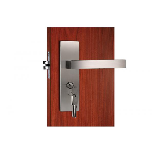 Quality 304 Stainless Steel Latches / Stainless Steel Door Lockset 3 Same Brass Keys for sale