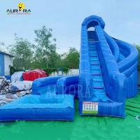 China Outdoors 50ft Kids Jumping Jungle Pvc Inflatable Water Slides for sale
