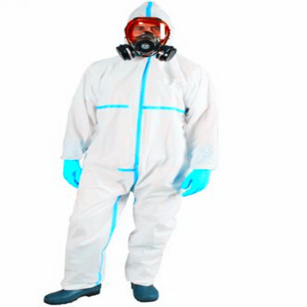 Quality Cleanroom Chemical Medical Ppekit Disposable Hazmat Suit Coverall PPE for sale
