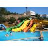 China Hotel Resort Water Park Slide Fiberglass Water slide Aqua Theme Park Equipment factory