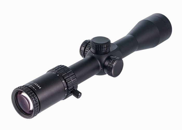 China Black Matte First Plane Reticle Scopes , Long Range Hunting Scopes 730g Light Weight factory