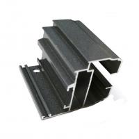 China 6063 Grey Powder Coated Aluminium Door Profiles Structure Extrusion Frame factory