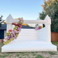 China Outdoor Inflatable Bounce House White Wedding Bouncer Inflatable Jumping Bounce House factory