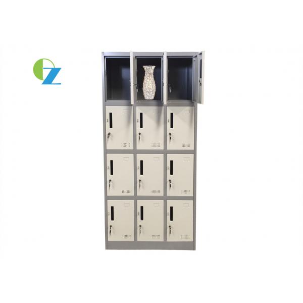 Quality 12 Door Steel Office Lockers Wardrobe 900mm Width For Small Space for sale