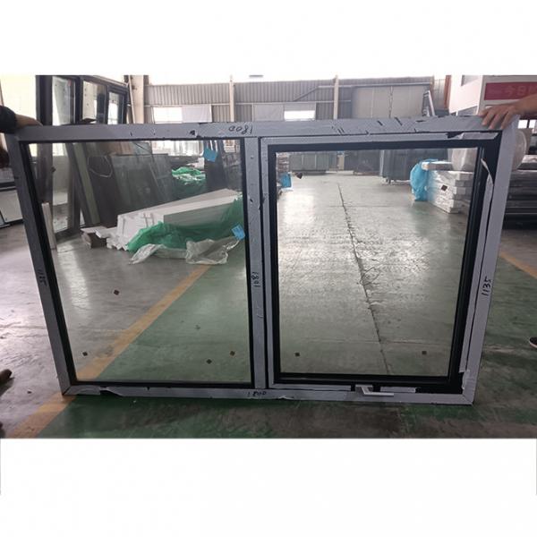 Quality Outswing Aluminum UPVC Awning Window Double Glazed Windproof Hurricane for sale