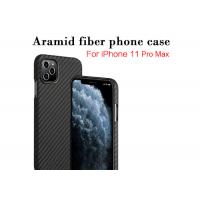 Quality 0.65mm Thick Lightness Aramid Fiber Phone Case For iPhone 11 Pro Max for sale