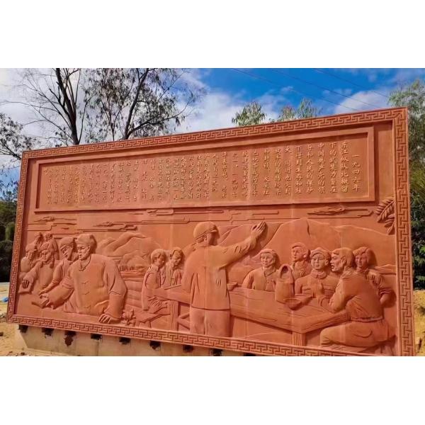 Quality Beautiful Wall Decoration Sandstone Carvings Exquisitely Designed for sale