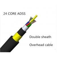 Quality All Dielectric Adss Wire , 24core Aerial Self Supporting Aerial Cable for sale