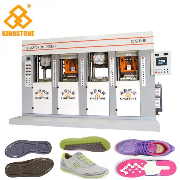 Quality Static Shoe Sole Injection Moulding Machine , TPU TPR TR PVC Sole Making Machine for sale