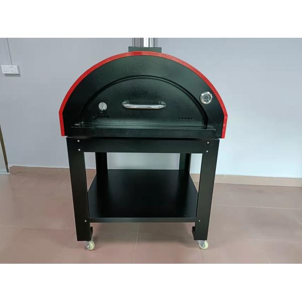 Quality 950mm Mobile Wood Fired Pizza Oven 201S Stainless Steel Wood Oven for sale