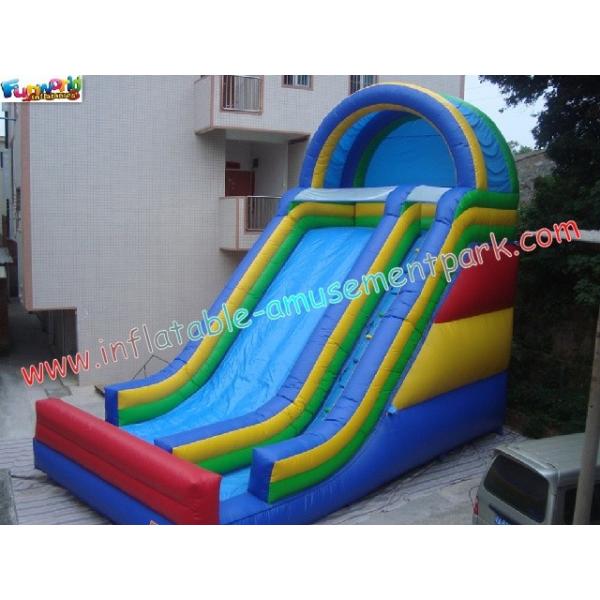 Quality 0.55mm PVC Commercial Inflatable High Slides For Outdoor And Backyard Use 9x 5 x for sale