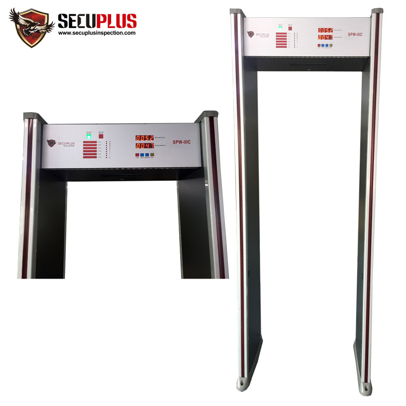 China Indoor use walk through metal detectors SPW-IIIC for Hospital/Bank/Hotel use factory
