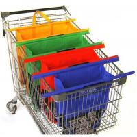 China reusable clip to cart organizer supermarket bag,supermarket reusable shopping cart for sale