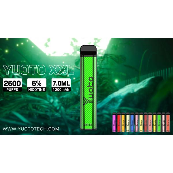 Quality Small Size 2500 Puffs Disposable Vape 5% 2% Nicotine Easy Carrying for sale