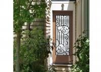 China Distinctive Customization Wrought Iron Glass Door Inserts Excellent Climate Resistance factory