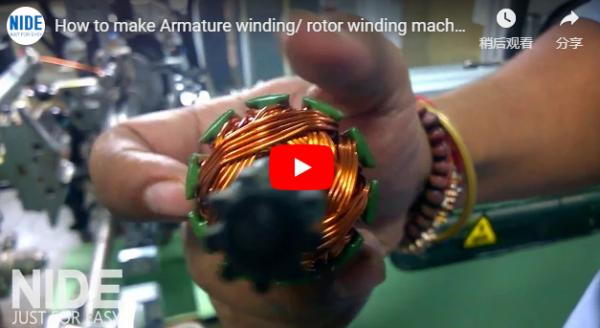 automatic motor armature coil winding machine