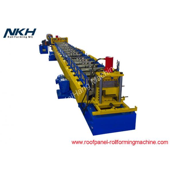 Quality Z Purlin Roll Forming Machine Pre Punching / Post Cutting Steel Roll Forming for sale
