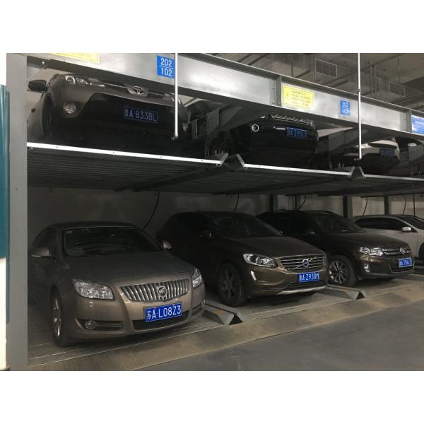 Quality Two Levels Double Decker Parking System 2000kg Hydraulic Car Lift For Garage for sale