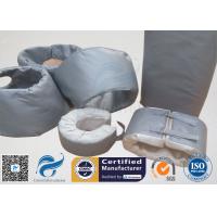Quality High Temperature Grey Silicone Fiberglass Removable Thermal Insulation Covers , for sale