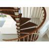 China Prima Home Modular Spiral Staircase With Laminated Tempered Glass Tread And Post Railing factory