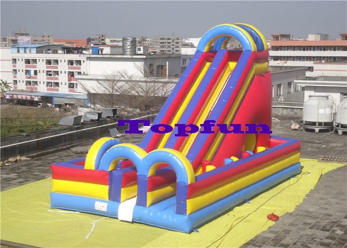 China Large Size Square Inflatable Slide Mall Advertising Amusement Slide for sale