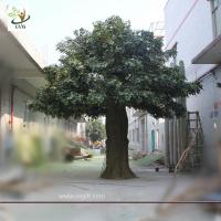 China UVG Huge decorative artificial evergreen trees with banyan leaves for outdoor landscaping factory